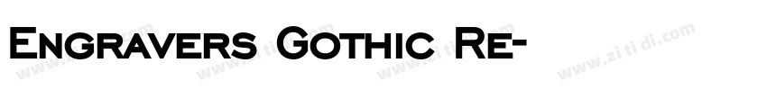 Engravers Gothic Re字体转换